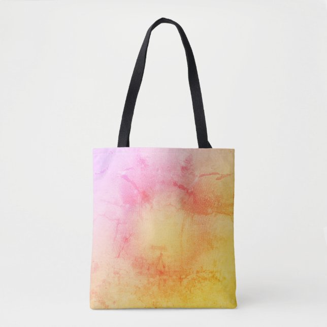 Bolsa Tote Saco de Tota Gradiente de Pastel Elegante (Frente)
