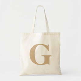 Bolsa Tote Saco de Tota Inicial Moderno Simples