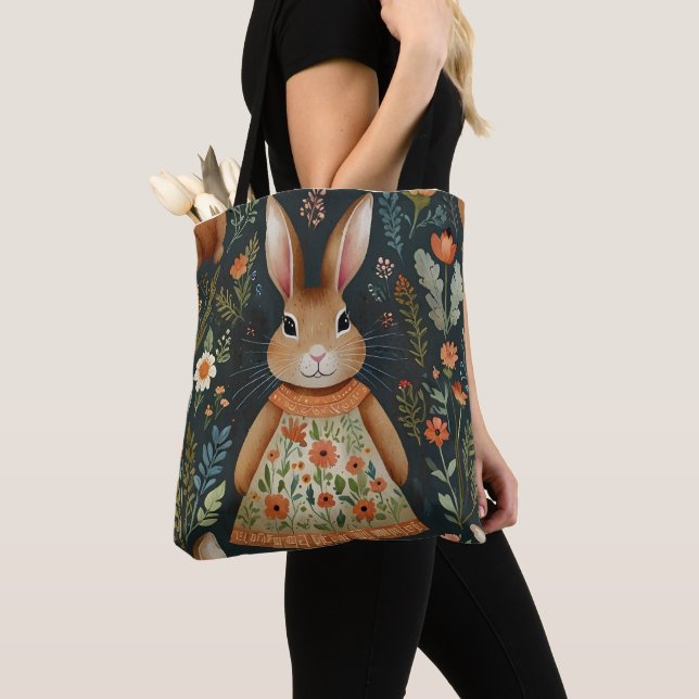 Bolsa Tote Saco de Tota Magic Bunny Springtime (Close Up)