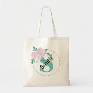 Bolsa Tote Saco de tota monograma de nome personalizado