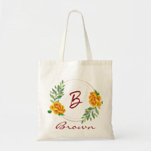 Bolsa Tote Saco de tota monograma de nome personalizado