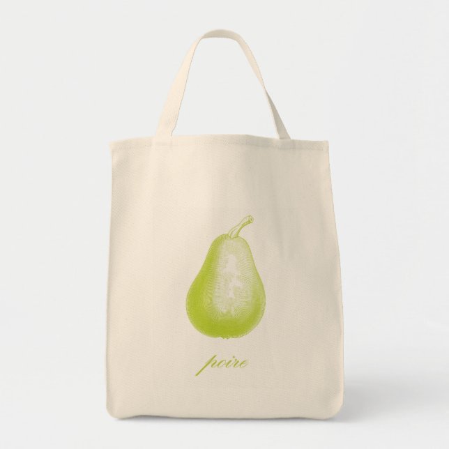 Bolsa Tote Saco de Tota Orgânica de Ervilha (Poire) (Frente)