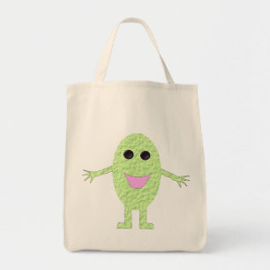 Bolsa Tote Saco de Tota Orgânica de Grape Verde Feliz