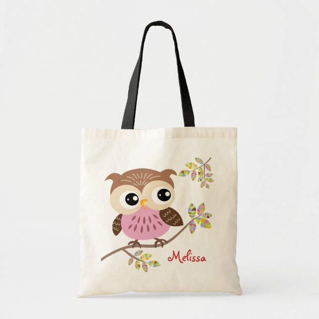 Bolsa Tote Saco de Tota Rosa Feliz (Frente)