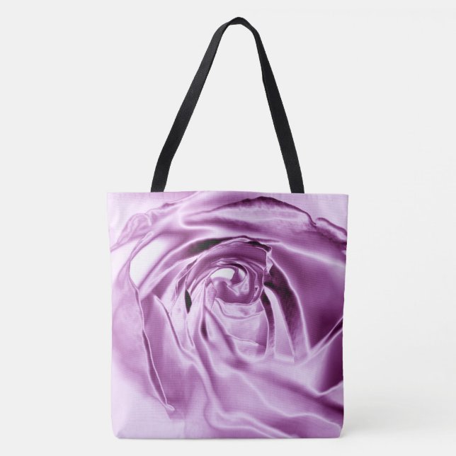 Bolsa Tote Saco de Tota Roxo Rosa metálico (Frente)