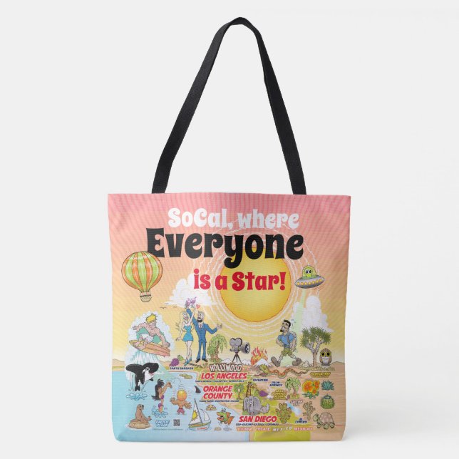 Bolsa Tote Saco de Tota SoCal Personalizado (Frente)