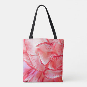 Bolsa Tote Saco de Tota Totalmente Impressão do Cravo Vermelh