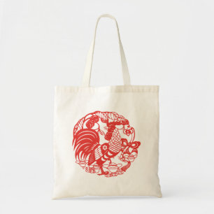 Bolsa Tote Saco de Tota Zodiac - Ano de Rooster Chinês