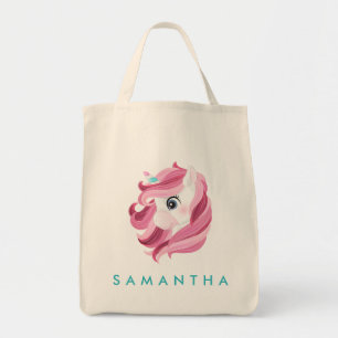 Bolsa Tote Saco de tote azul-arco-íris, personalizado e bonit