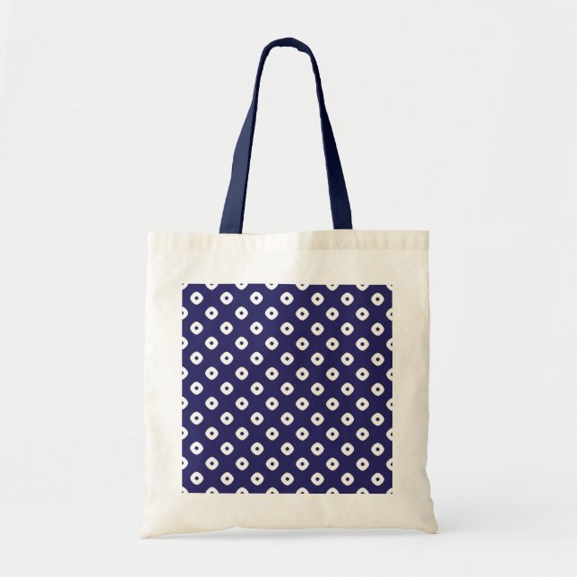 Bolsa Tote Saco de Tote Azul Japonês (Frente)