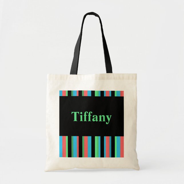 Bolsa Tote Saco de Tote com Bandas Bonito Tiffany (Frente)