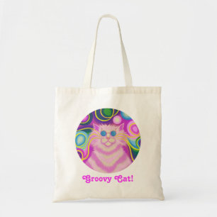 Bolsa Tote Saco de tote cor-de-rosa, delic-gato, redondo, "Gr