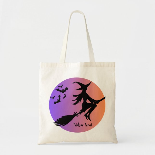 Bolsa Tote Saco de Tote da Bruxa do Halloween (Frente)