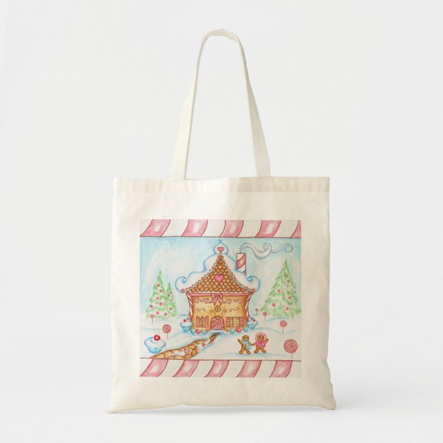 Bolsa Tote Saco de Tote da Casa de Pão Gingerpão (Frente)