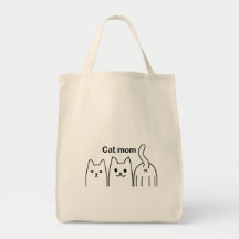 Saco de tote da mãe de gato