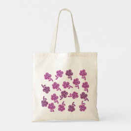 Bolsa Tote Saco de Tote das Flores Roxas