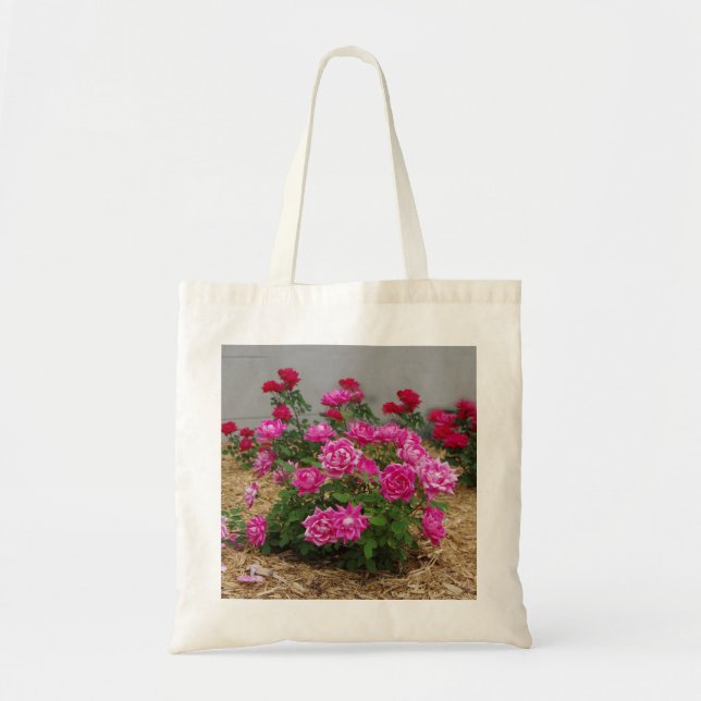 Bolsa Tote Saco de tote das Rosas Rosa (Frente)