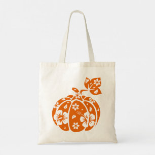 Bolsa Tote Saco de Tote de Abóbora Floral