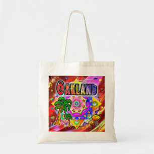Bolsa Tote Saco de Tote de Amigos Tropicais de Oakland