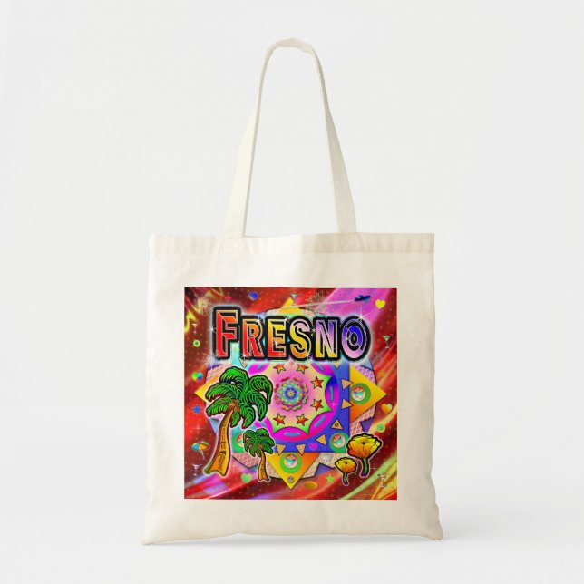 Bolsa Tote Saco de Tote de Amigos Tropicais Fresno (Frente)