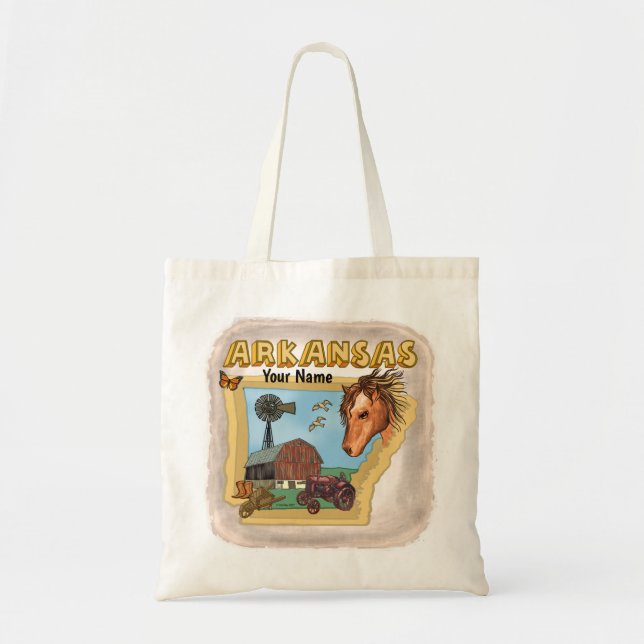 Bolsa Tote Saco de tote de Arkansas (Frente)