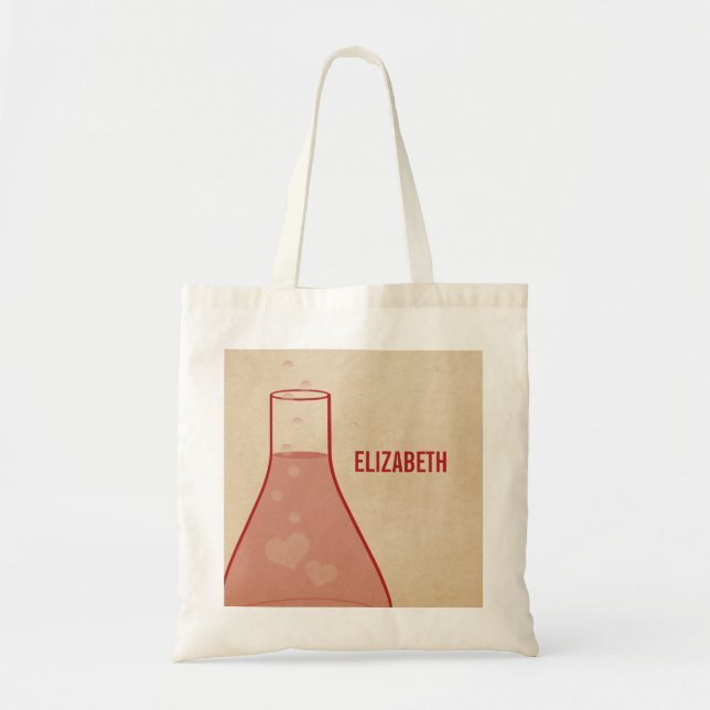 Bolsa Tote Saco de Tote de Beaker Whimsic, Vermelho (Frente)