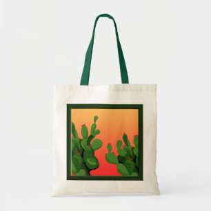 Bolsa Tote Saco de Tote de Canvas de Pear Cactus