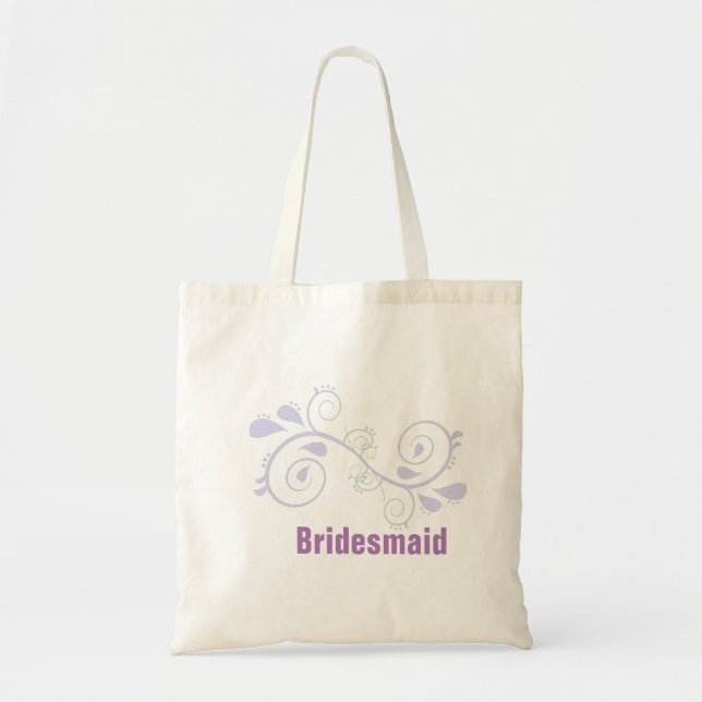 Bolsa Tote Saco de Tote de Casamento de Bridesmaid da Pousada (Frente)