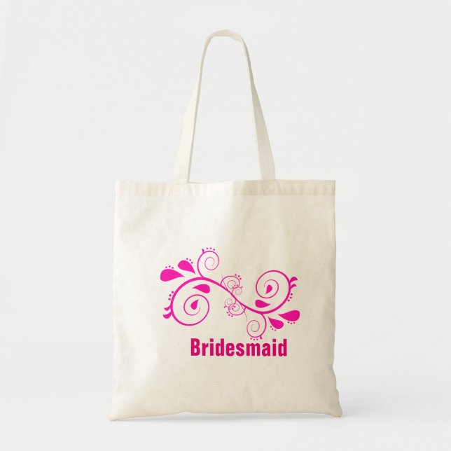 Bolsa Tote Saco de Tote de Casamento de Bridesmaid da Pousada (Frente)