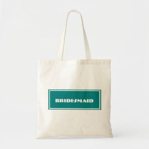 Bolsa Tote Saco de Tote de Casamento de Bridesmaid de Teal Pe