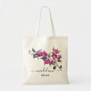 Bolsa Tote Saco de Tote de Casamento de Noiva Floral com Flor