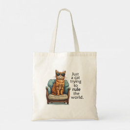 Bolsa Tote Saco de Tote de Chefe de Gato Simples, Mas Adoráve
