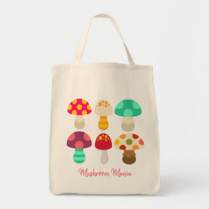 Bolsa Tote Saco de tote de cogumelos coloridos