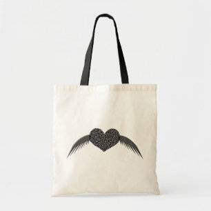 Bolsa Tote Saco de Tote de Coração com Ala Gótica