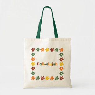 Bolsa Tote Saco de Tote de Fall-elujah com Flores Coloridas