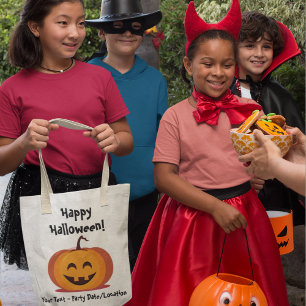 Bolsa Tote Saco de Tote de Festa de Halloween Personalizável