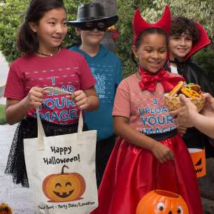Bolsa Tote Saco de Tote de Festa de Halloween Personalizável