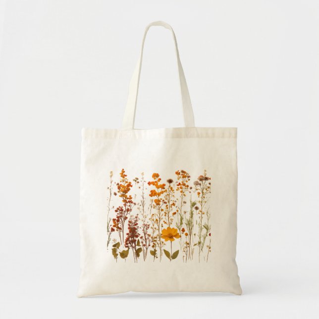 Bolsa Tote Saco de Tote de Flor Selvagem (Frente)