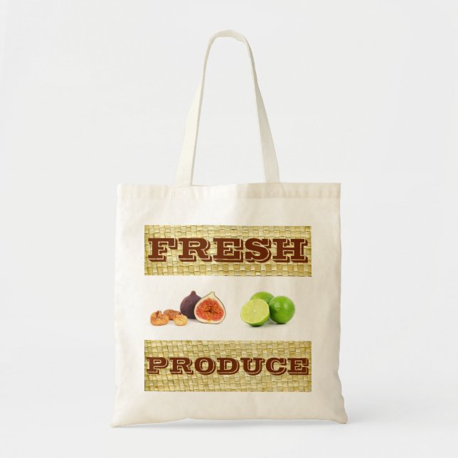 Bolsa Tote Saco de tote de Fruta do Produto Fresco Personaliz (Frente)