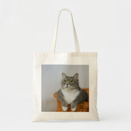 Bolsa Tote Saco de Tote de Imagem de Gato Elegante