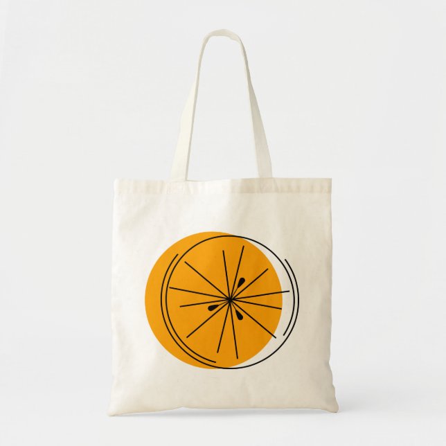 Bolsa Tote Saco de tote de laranja Citrus (Frente)