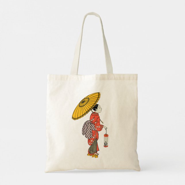 Bolsa Tote Saco de Tote de Mulher Asiática (Verso)