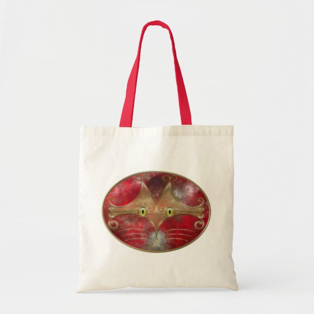 Bolsa Tote Saco de Tote de Olhos de Gato (Frente)