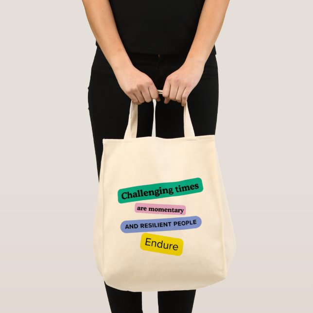 Bolsa Tote Saco de Tote de Resiliência (Frente (produto))
