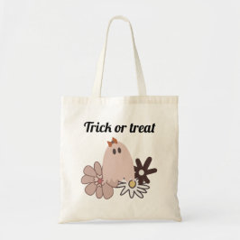 Bolsa Tote Saco de Tote de Tratamento de Halloween, Rosa-Rosa