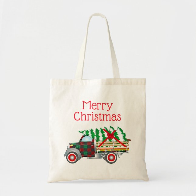 Bolsa Tote Saco de Tote de Truck de Natal (Frente)