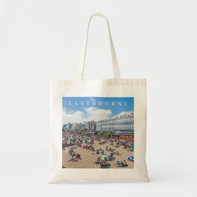 Bolsa Tote Saco de tote de vista de praia Eastbourne (Frente)