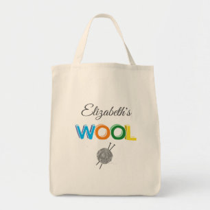 Bolsa Tote Saco de Tote de Yarn Wool
