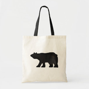 Bolsa Tote Saco de tote do Black Bear Silohette