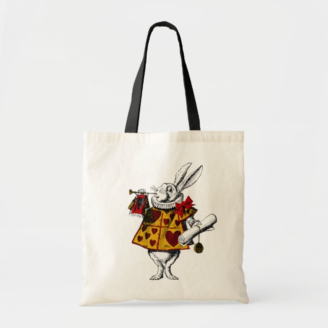 Bolsa Tote Saco de Tote do Coelho Branco (Frente)